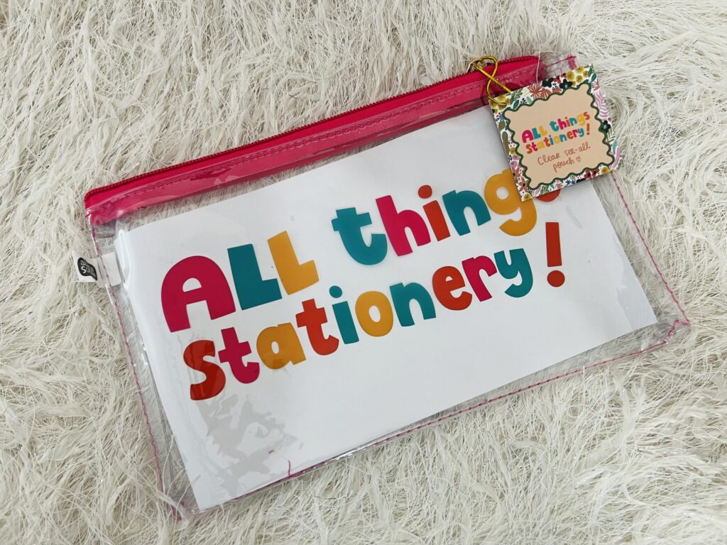 Lost in the World of Alicia Souza: A Planner Lover's Journey - Transparent Stationary Pouch - TheMemoryBites