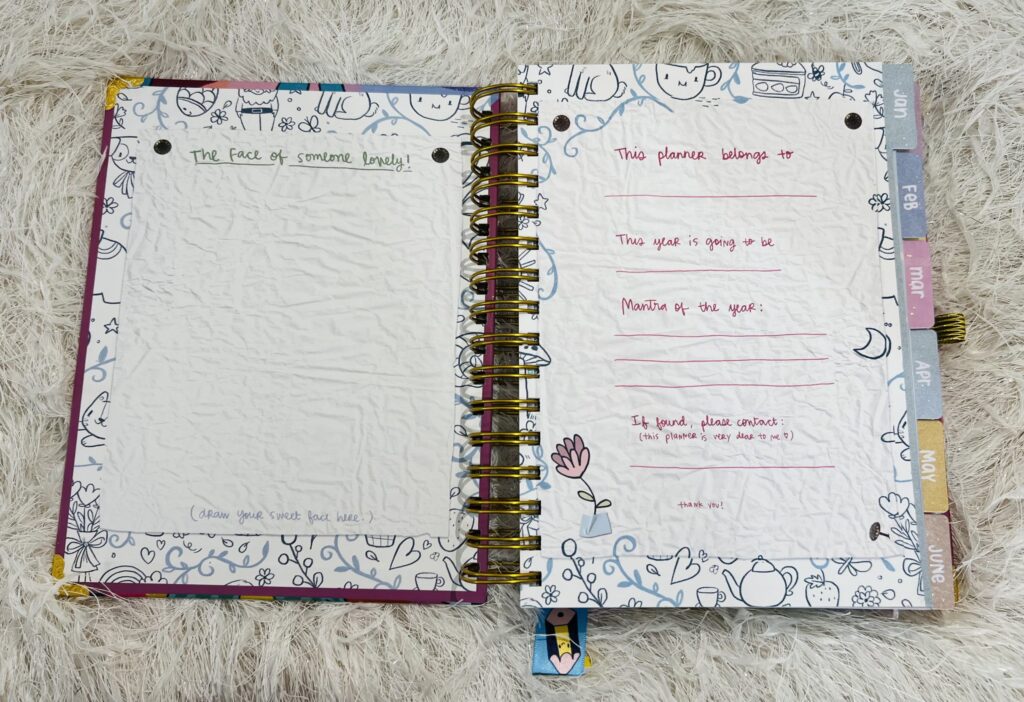 Lost in the World of Alicia Souza: A Planner Lover's Journey - Planner 2025 Inside view - TheMemoryBites