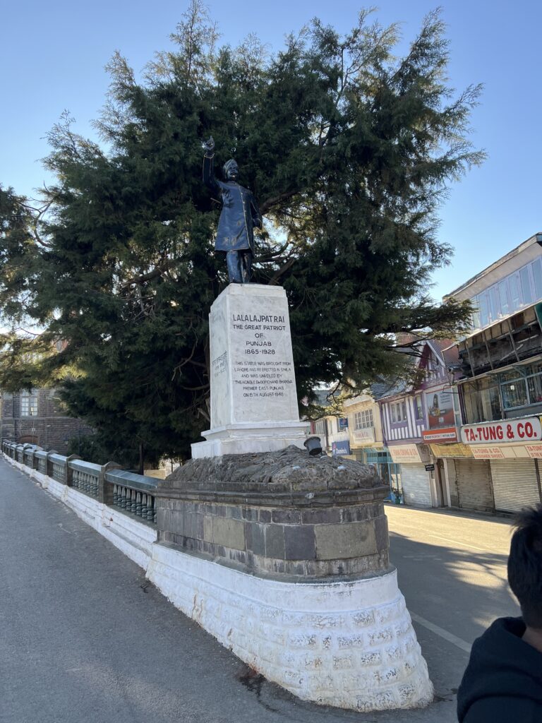 Exploring Shimla in a Flash - Lajpat Rai Statue - TheMemoryBites
