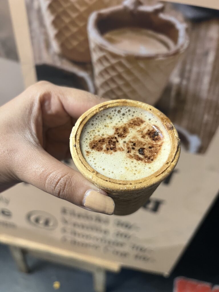A Cozy Night with Elaichi Coffee in an Edible Wafer Cup - Coffee - TheMemoryBites