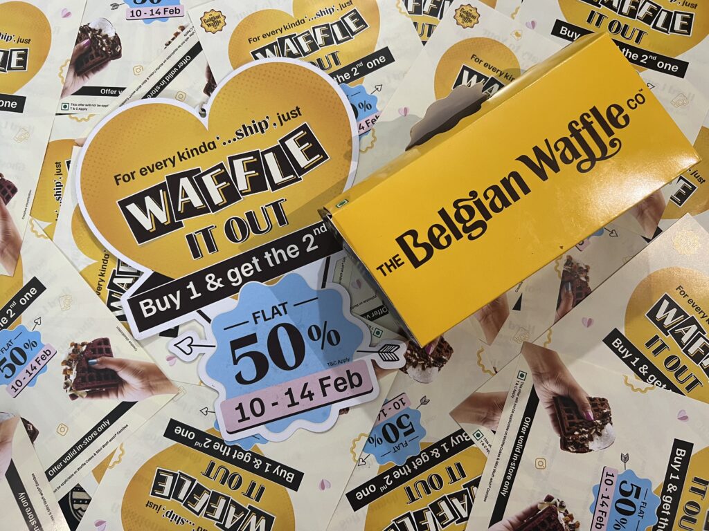 Belgian Waffles : Mini Waffles, Major Happiness - Waffle box - TheMemoryBites