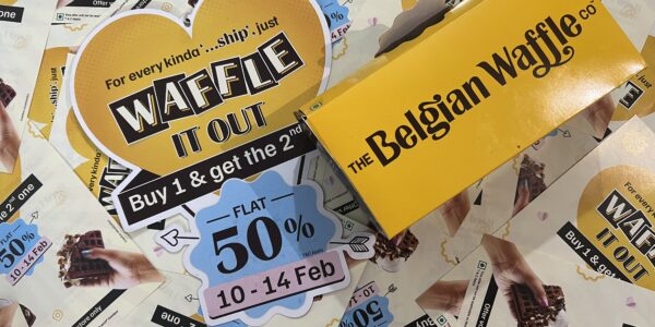 Belgian Waffles : Mini Waffles, Major Happiness - Waffle box - TheMemoryBites