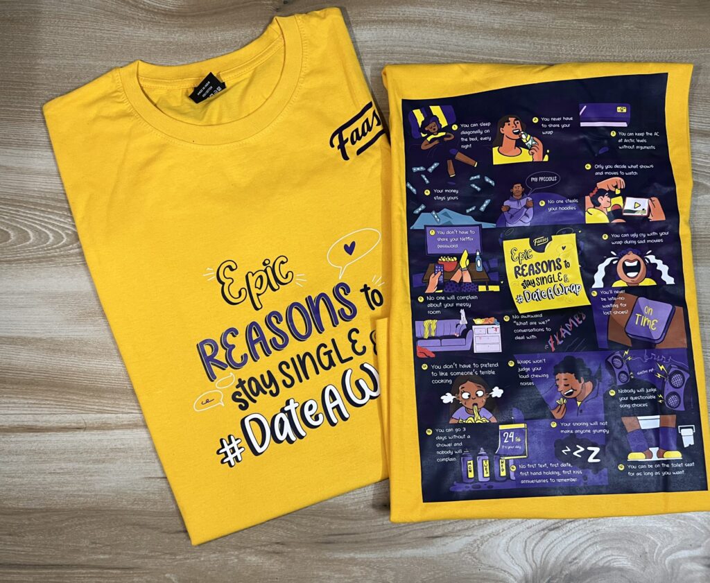 A Valentine's Day for Singles: My Fun at the Faasos Event 🌯 - T-shirt - TheMemoryBites
