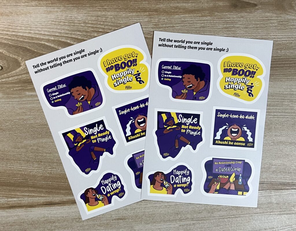 A Valentine's Day for Singles: My Fun at the Faasos Event 🌯 - Stickers - TheMemoryBites