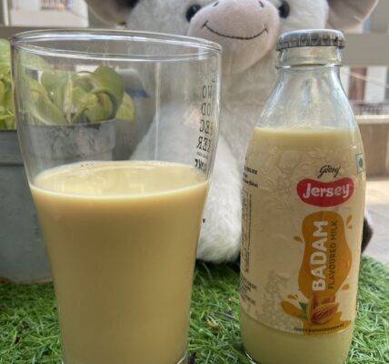 Almond Bliss in a Bottle: Godrej Jersey Badam Flavoured Milk🥛 - Milk - TheMemoryBites