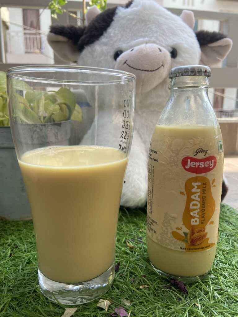 Almond Bliss in a Bottle: Godrej Jersey Badam Flavoured Milk🥛 - Milk - TheMemoryBites