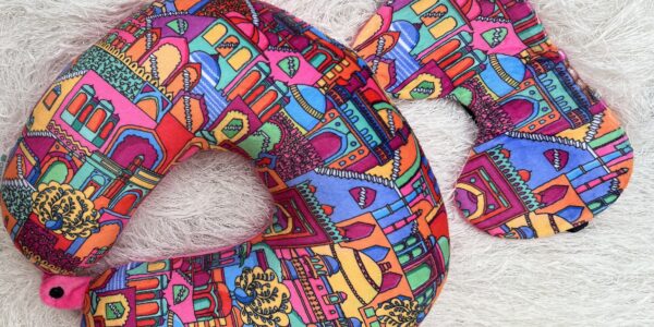 Travel in Style: How CHUMBAK Made My Journey More Joyful - Eye Mask with neck pillow- TheMemoryBites