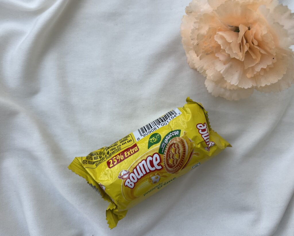 Creme-Filled Nostalgia: Sunfeast Bounce and the Flavours of Youth - Pineapple Bounce Biscuits - TheMemoryBites