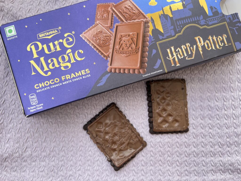 A Bite of Magic: Discovering Britannia Harry Potter Choco Frames - Harry Potter Biscuits - TheMemoryBites