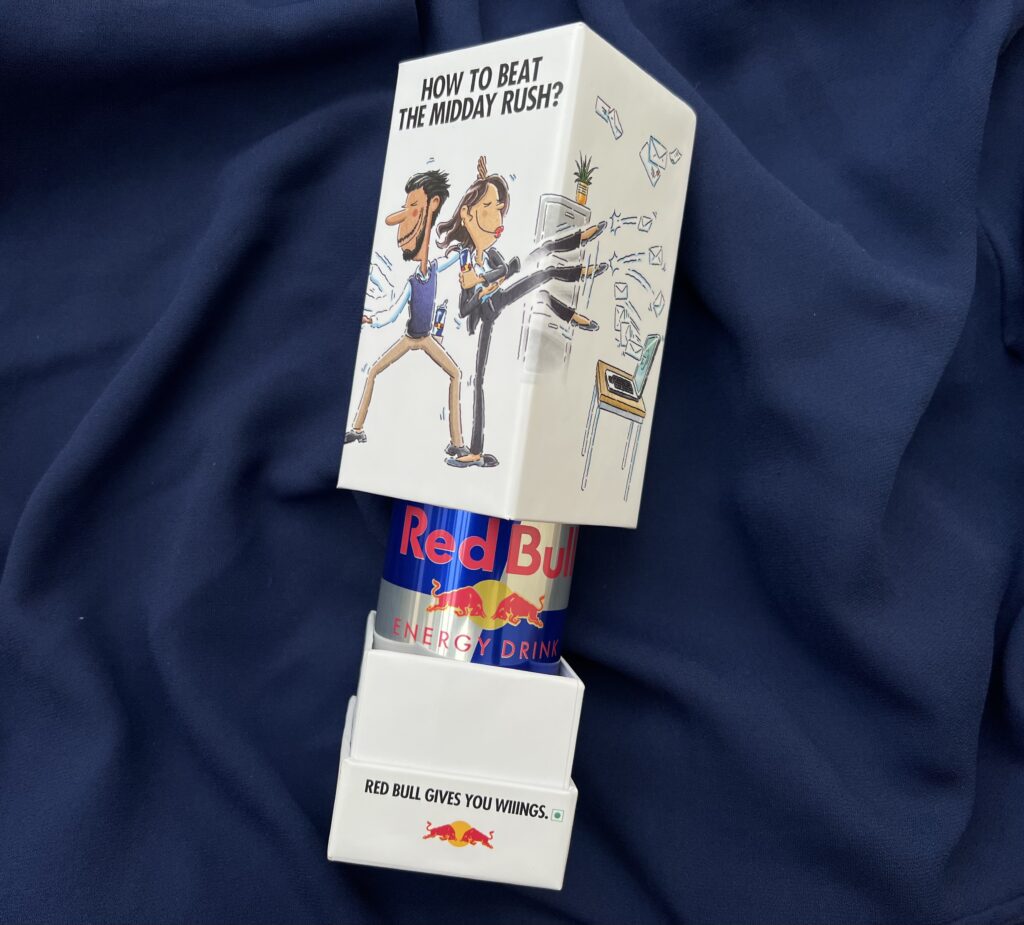 Surprise in a Cart: When Red Bull Brightened My Routine Day - Red Bull Box - TheMemoryBites