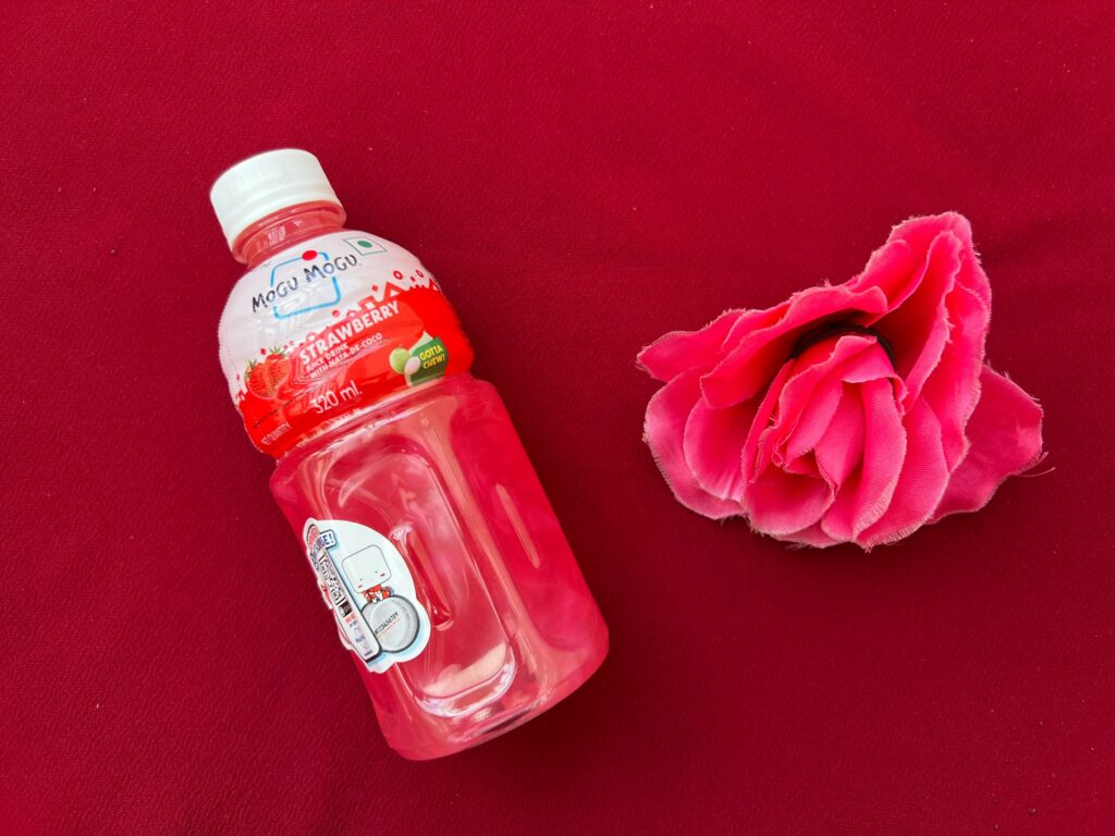 Exploring the Flavors of Mogu Mogu: A Chewy Juice Experience - Mogu Mogu Strawberry Flavours - TheMemoryBites