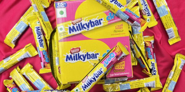 Milkybar Choo Strawberry: The Perfect Blend of Creamy and Fruity - Strawberry Choo Box Open - TheMemoryBites